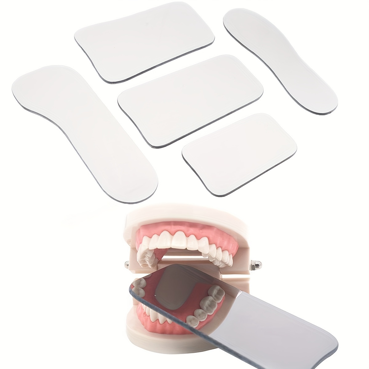 5 Pcs Dental Ortho Intra Oral Photography Mirrors Glass Reflector Mouth  Mirror