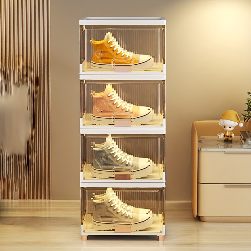 Cajas De Plástico Grande Para Zapatos Transparente Con Tapa – Shopeame