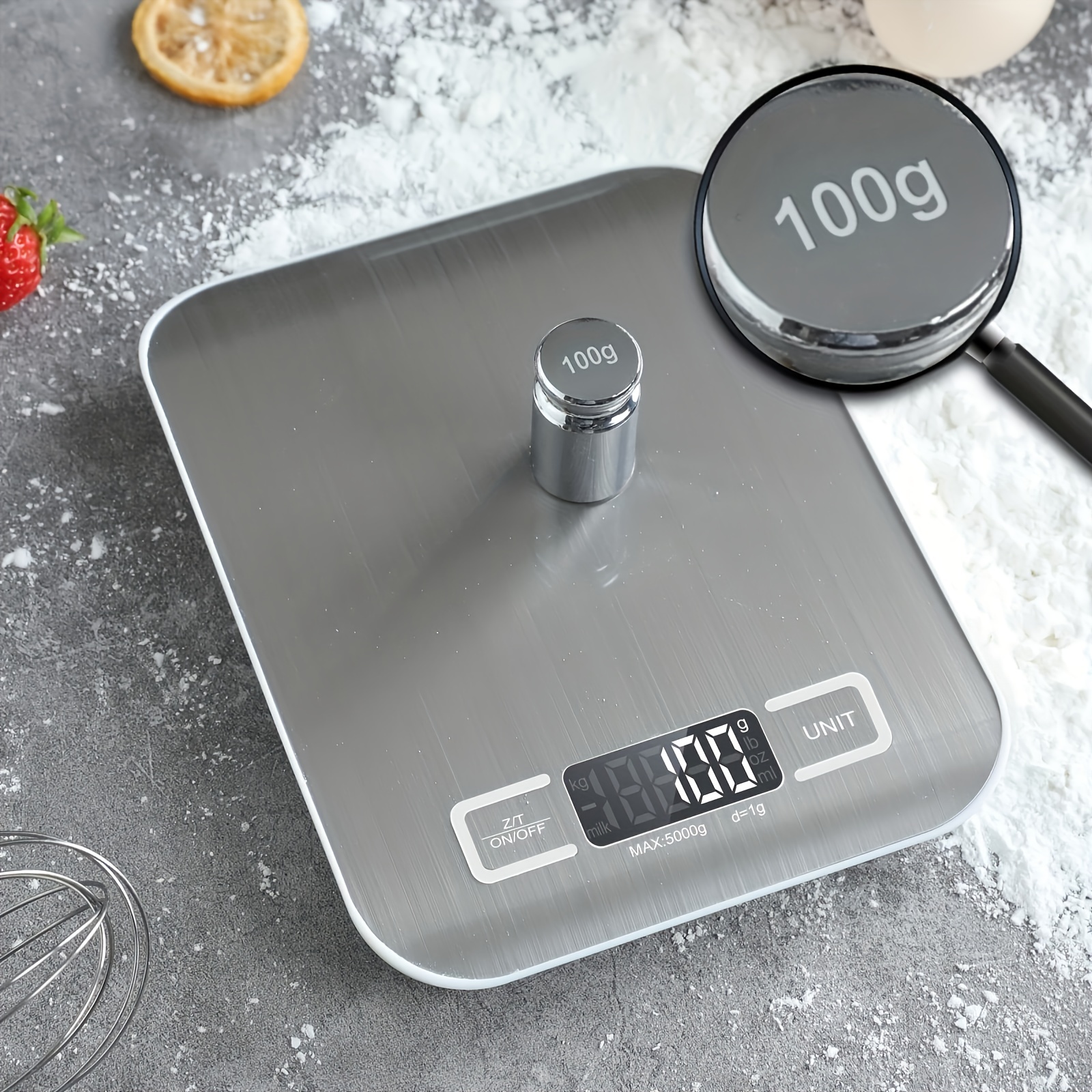 Etekcity Food Kitchen Scale, Digital Mechanical Weighing Scale,Grams and  Ounces for Weight Loss, Baking, Cooking, Keto and Meal Prep, Large, Matte