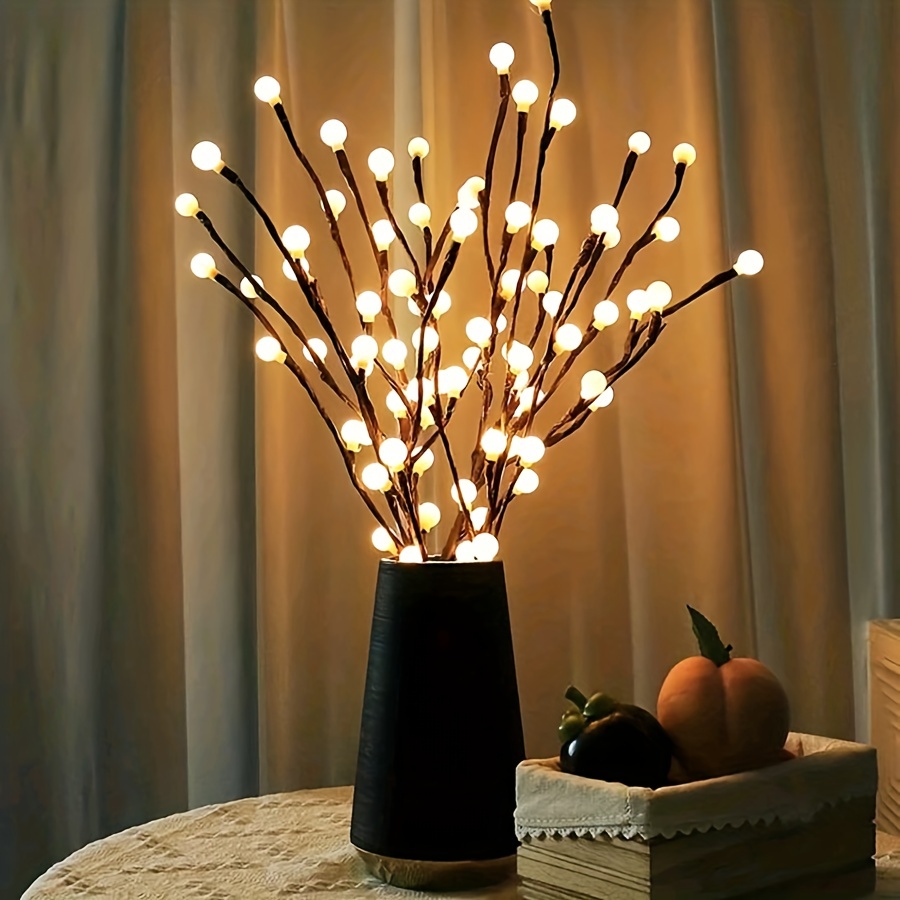 branches Lumineuses / branches Décoratives Marron avec 20 LEDs 