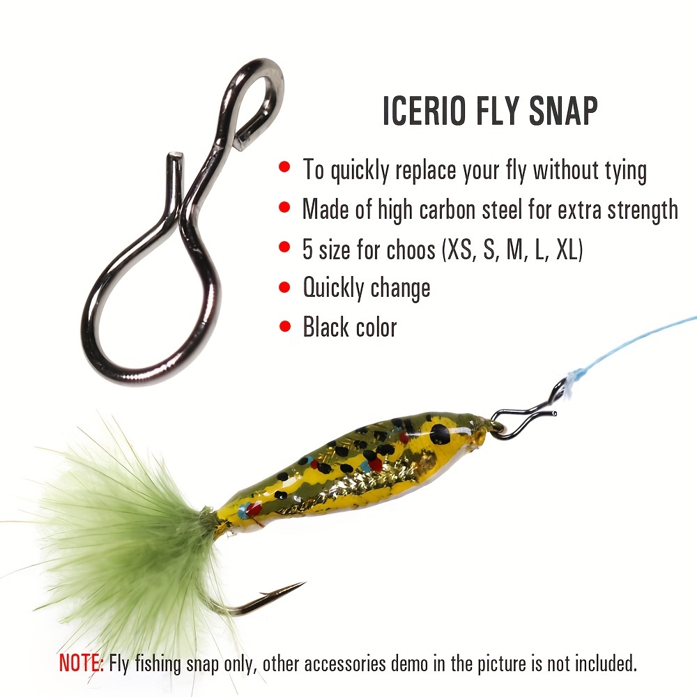 Fly Fishing Snap Quick Change, Carbon Steel Fishing Fly Snap