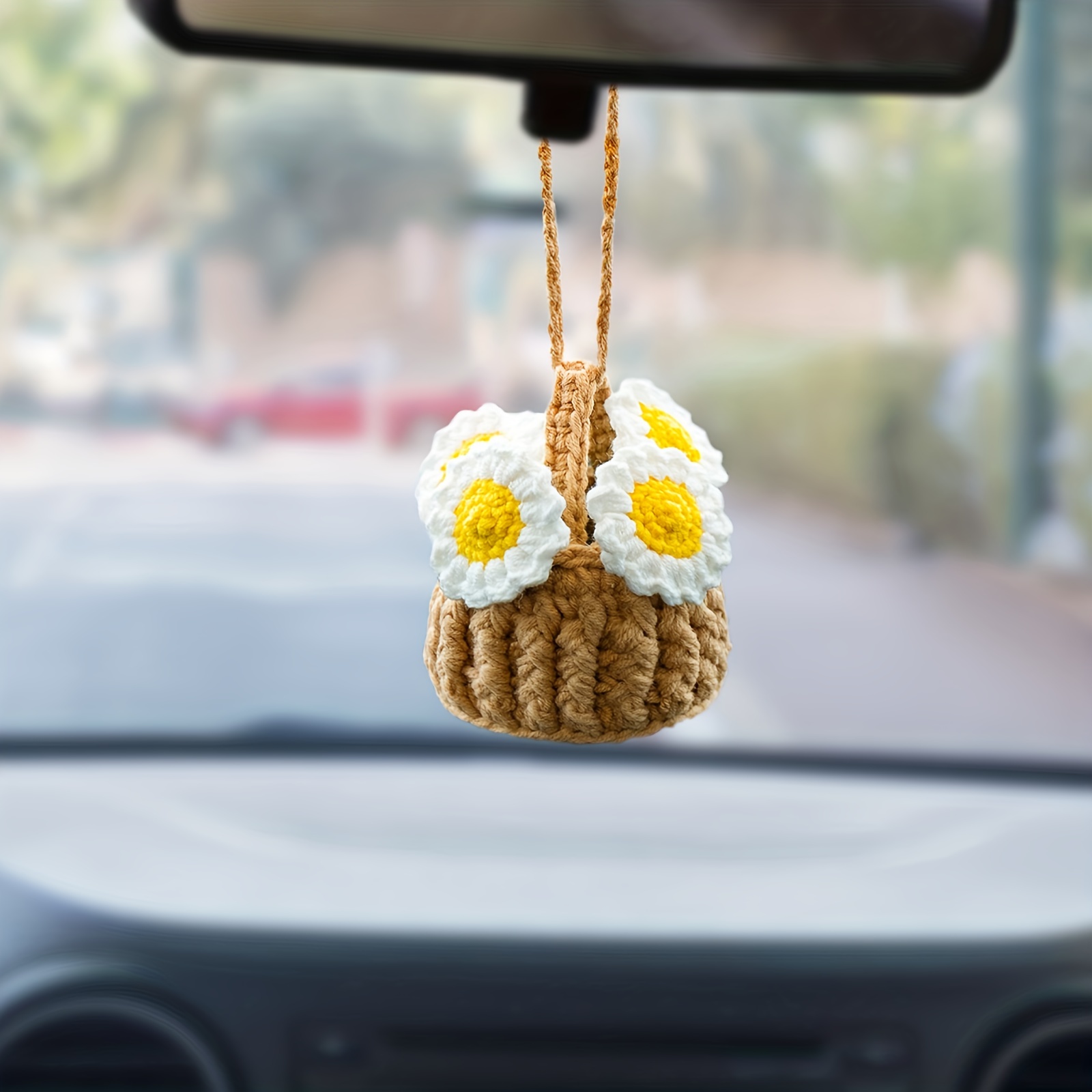 100% Handmade Rear View Mirror Accessories Car Hanging - Temu Germany