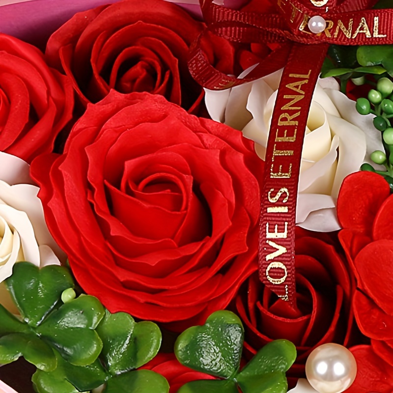 Dainzusyful Fake Flowers Valentines Day Gifts Artificial Silk Fake
