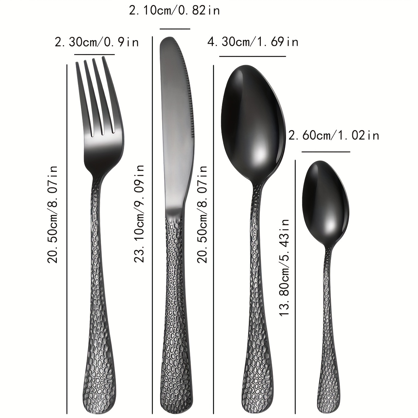 Black Silverware Set Elegant Flatware Set For 4 With Steak - Temu