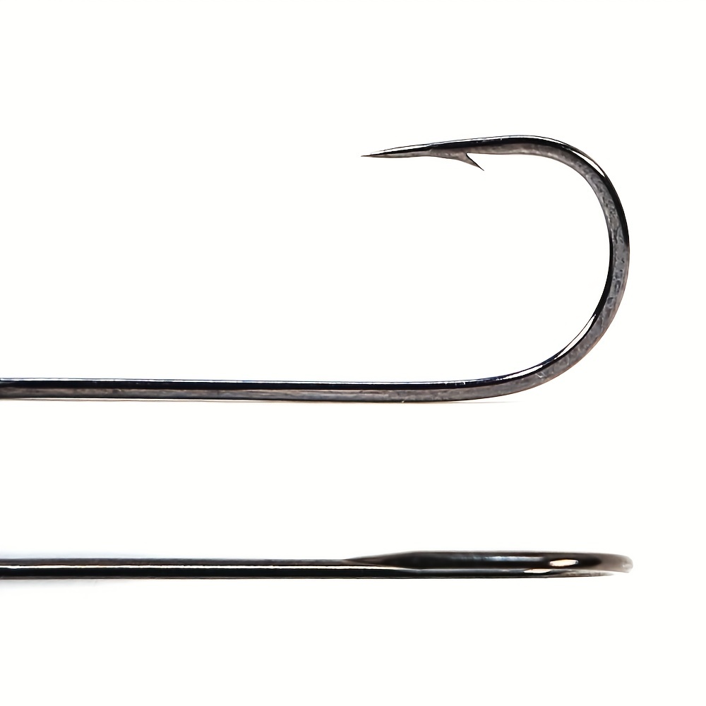 B u Big Eyes Single Hooks Stainless Steel Barb Worm Bait - Temu Canada