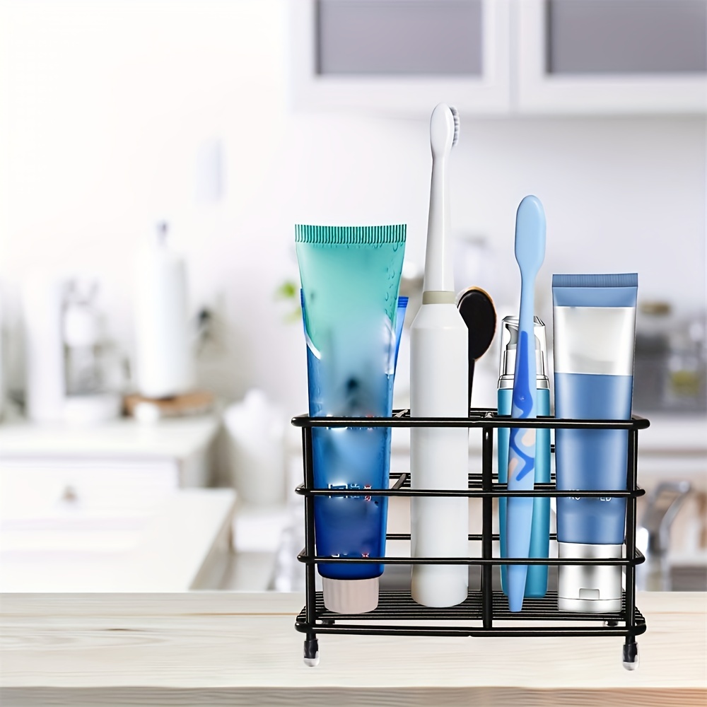 Soporte para cepillos de dientes para niños para baño, organizador de  accesorios, 3 ranuras para cepillos de dientes y pasta de dientes, soporte