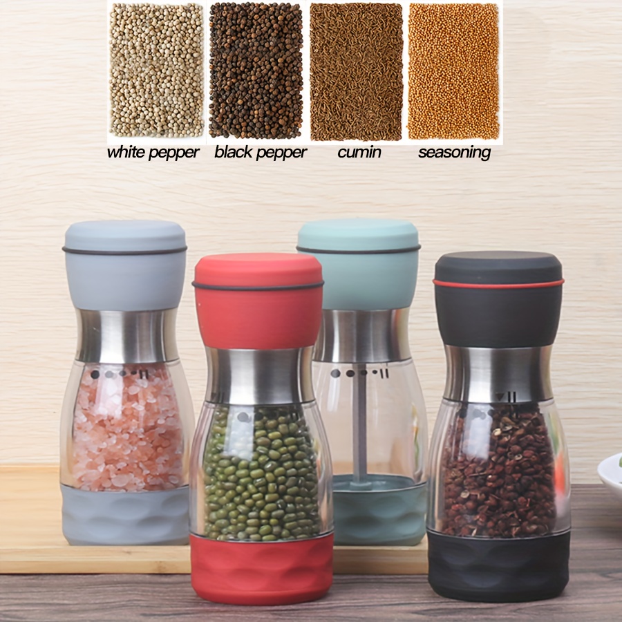 Pepper Grinder Household Sea Salt Ginder Glass Spice Grinder - Temu