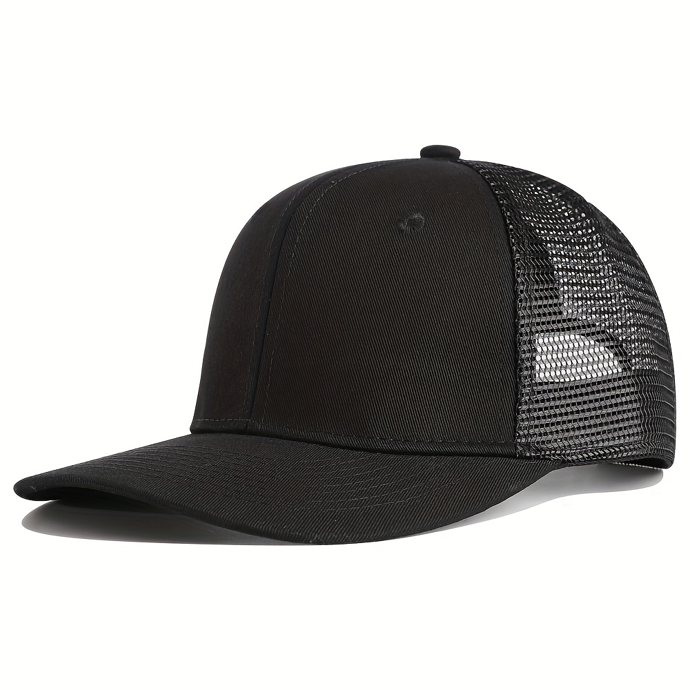 Color Block Casual Trucker Hat Unisex Simple Mesh Baseball - Temu Canada