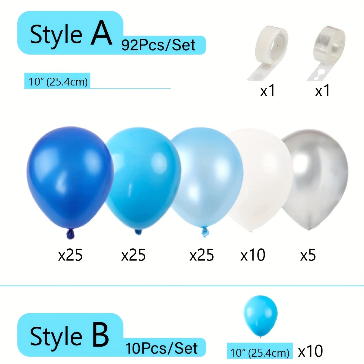 Set Kit Arco Ghirlanda Palloncini Blu Palloncini Blu - Temu Italy