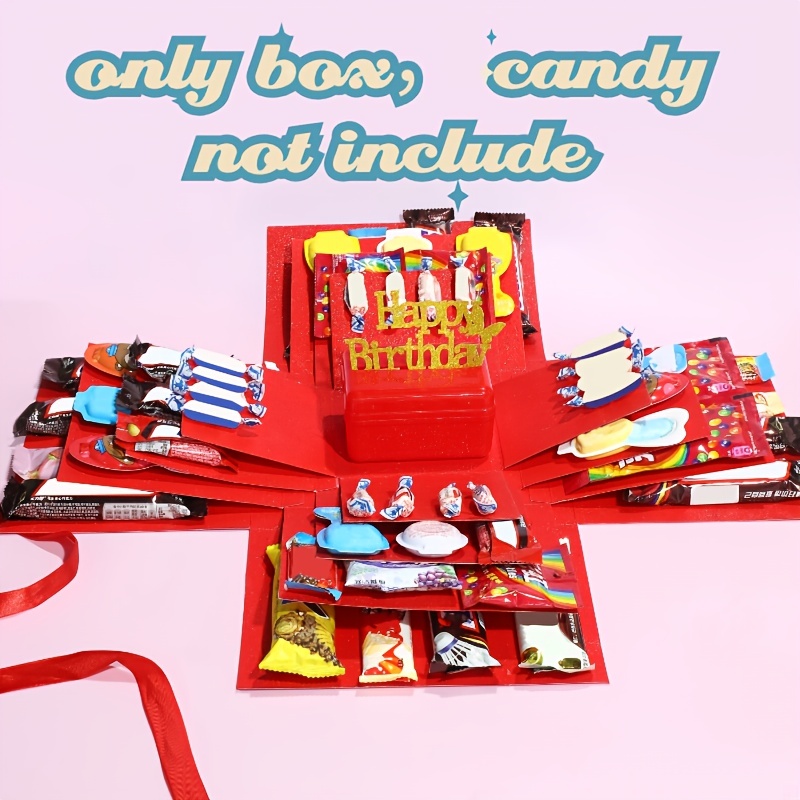  Caja sorpresa misteriosa juego de 4 cajas de regalo de varios  tamaños, cajas sorpresa anidables para regalo de juguetes, envoltura de  dulces, adecuado para fiestas, Navidad, Halloween, vacaciones, : Salud y