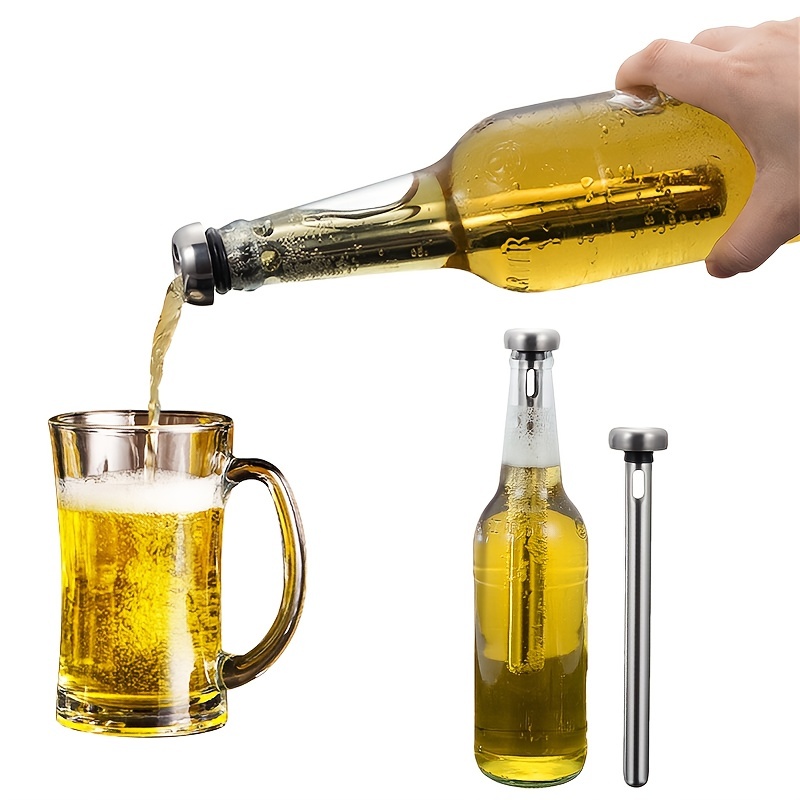  BAUSE Botella de acero inoxidable de 2 litros, cultivador de  cerveza casero seguro con tapa giratoria de gran capacidad, botella de  cerveza al aire libre (capacidad: 2L) : Hogar y Cocina