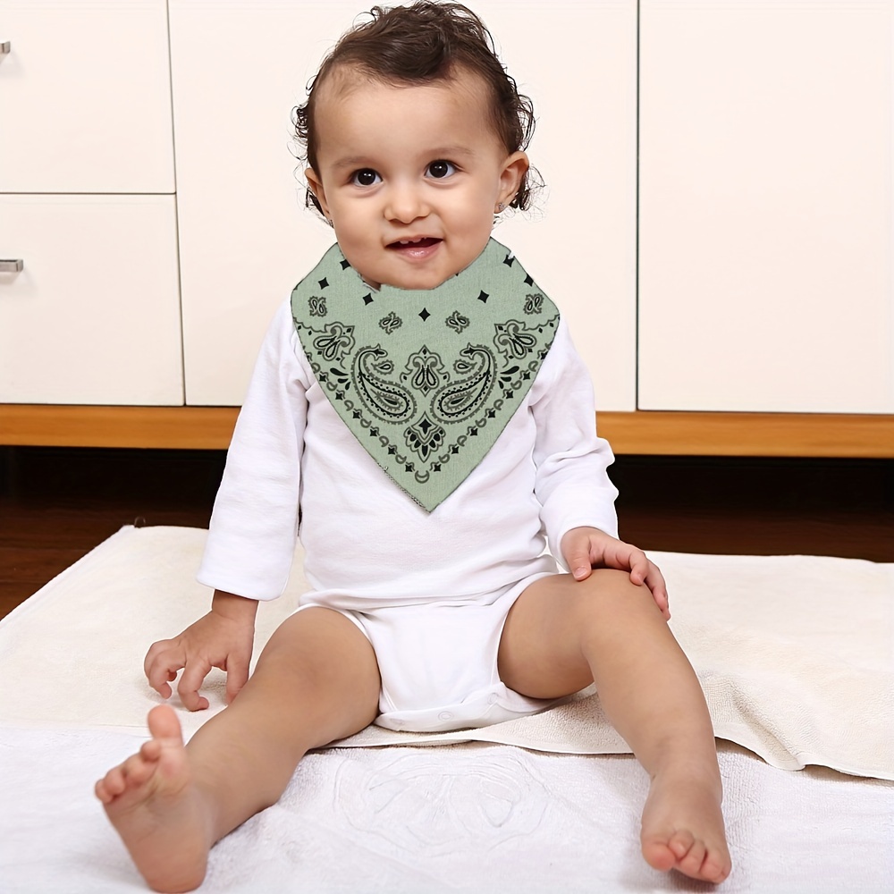Bavaglini in cotone morbido Entrambi i lati disponibili Bavaglini Bandana  per neonato Neonata Sciarpa per bambini Panni per ruttino per bambini –
