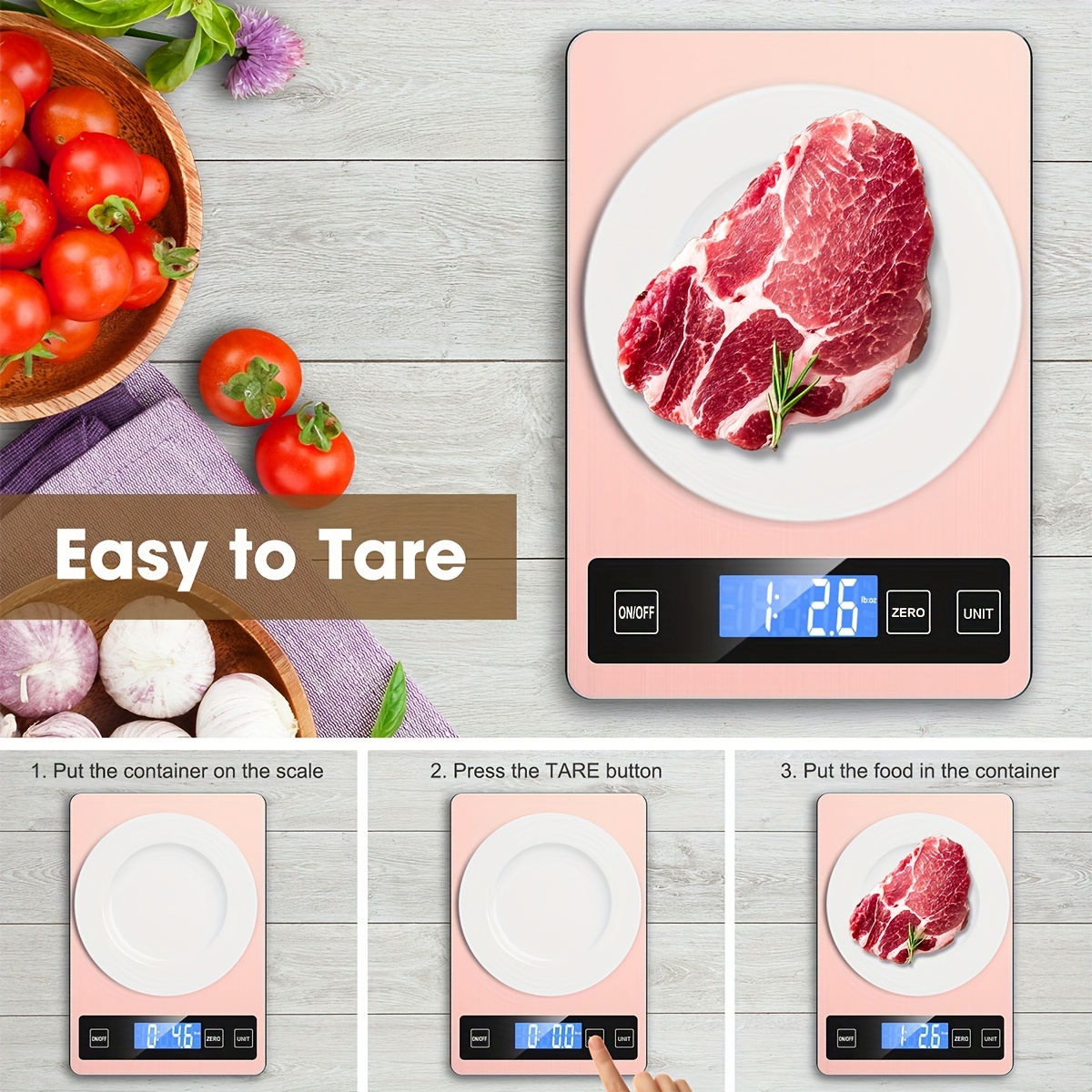 Dual Platform Food Kitchen Scale, Digital Scale Grams And Oz For Weight  Loss/baking/cooking/jewelry/dieting/meal Prep/packages/shipping/mail And  Postage, And Capacity, And Precise Graduation - Temu