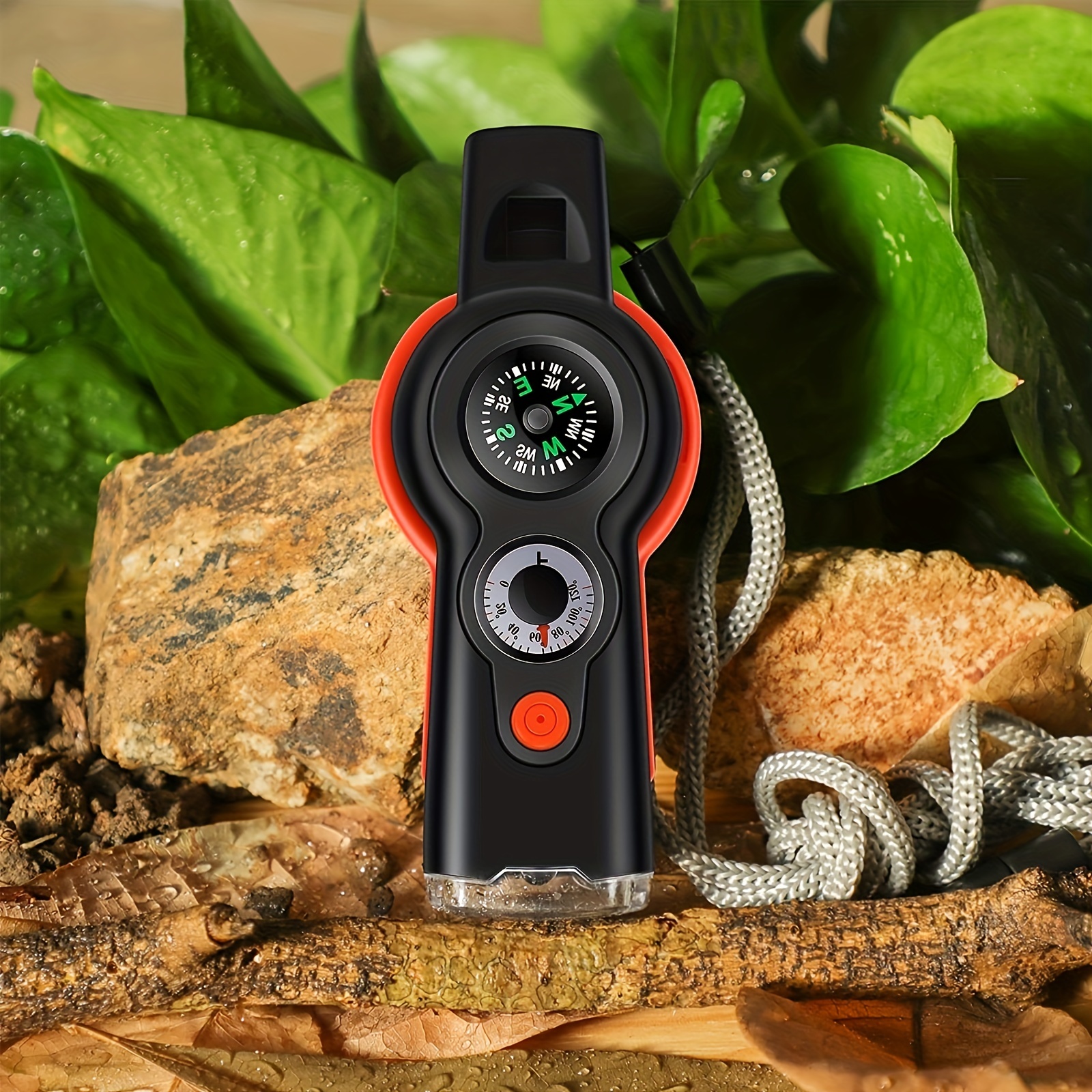 Multi-functional Emergency Survival Whistle With Compass, Thermometer, And  Magnifier - Ideal For Hiking, Camping And Fishing - Temu