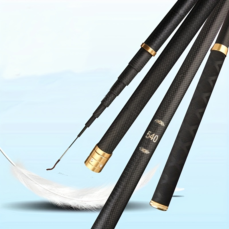 Hand Pole Telescopic Fishing Rod 3M-7.2M Carbon Fiber Super Hard Stream  Carp Rod