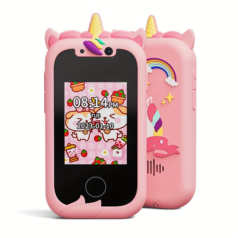 Téléphones portables pour bébés Flip débloqués pour enfants Mini carte Sim  unique apprentissage téléphone portable caméra quadri-bande enfants jouets