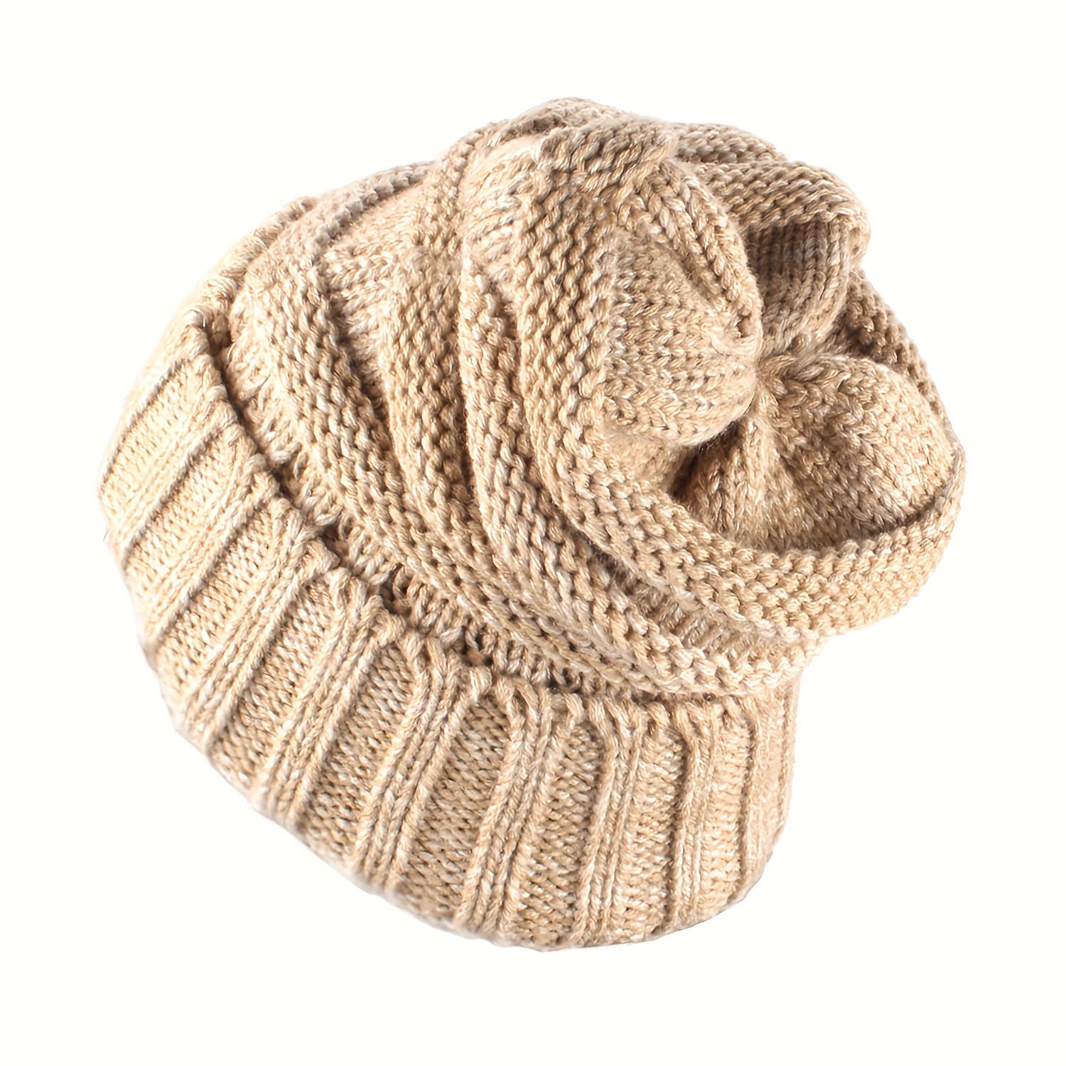 Bonnet à rayures en laine côtelée fabriqué en France - Bonnets
