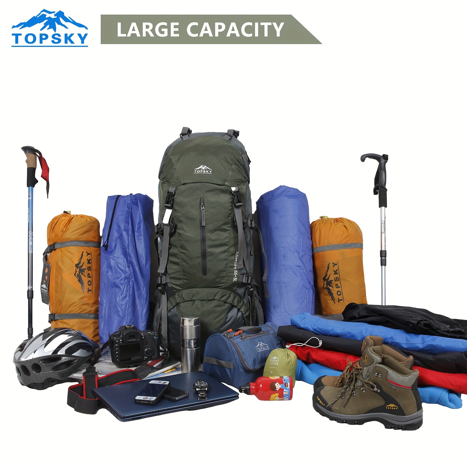 70L Waterproof Outdoor 60l Backpack For Men And Women Ideal For Camping,  Sports, Mountaineering, And Fishing Black From Cong07, $47.35