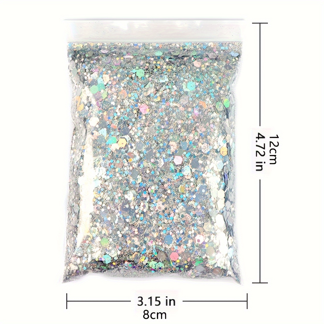 50g/bag Mixed Hexagon Resin Filling Chunky Glitter For Epoxy Resin Filler  UV Silicone Mold Mermaid Sequins Resin Pigment Powder