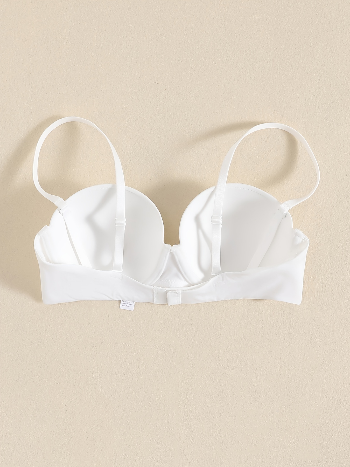 Optical white Plain moulded push-up bra - Buy Online