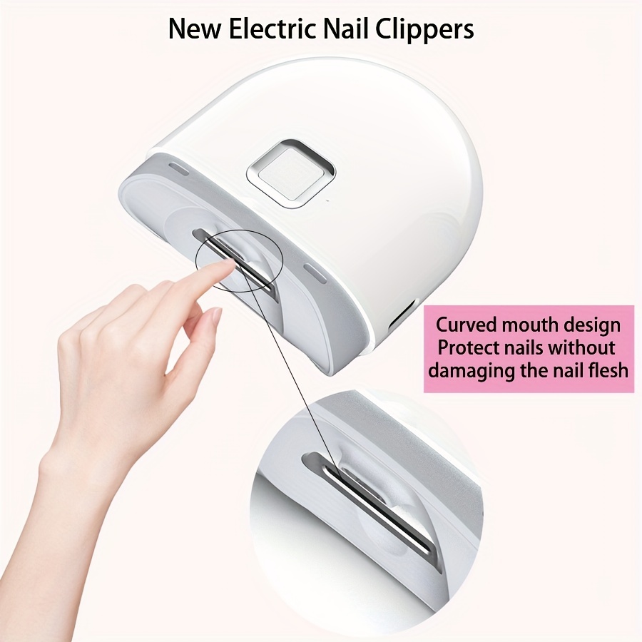 USB Rechargeable Electric Nail Clippers Automatic Fingernail