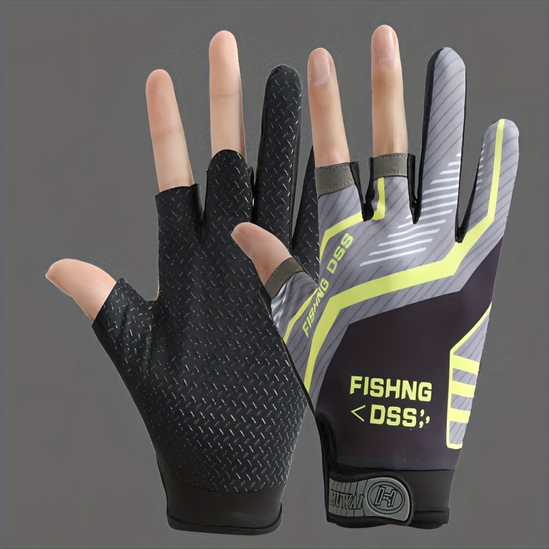 Outdoor Sports Exposed Three finger Outdoor Fishing Gloves - Temu
