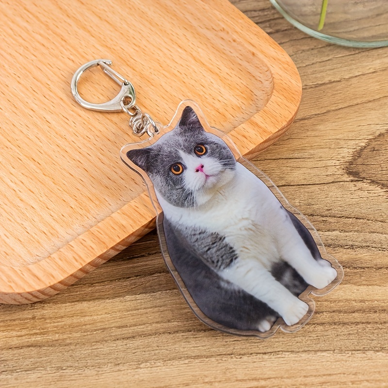 1pc かわいい猫アクリルキーホルダー、ペンダント男性用 - Temu Japan