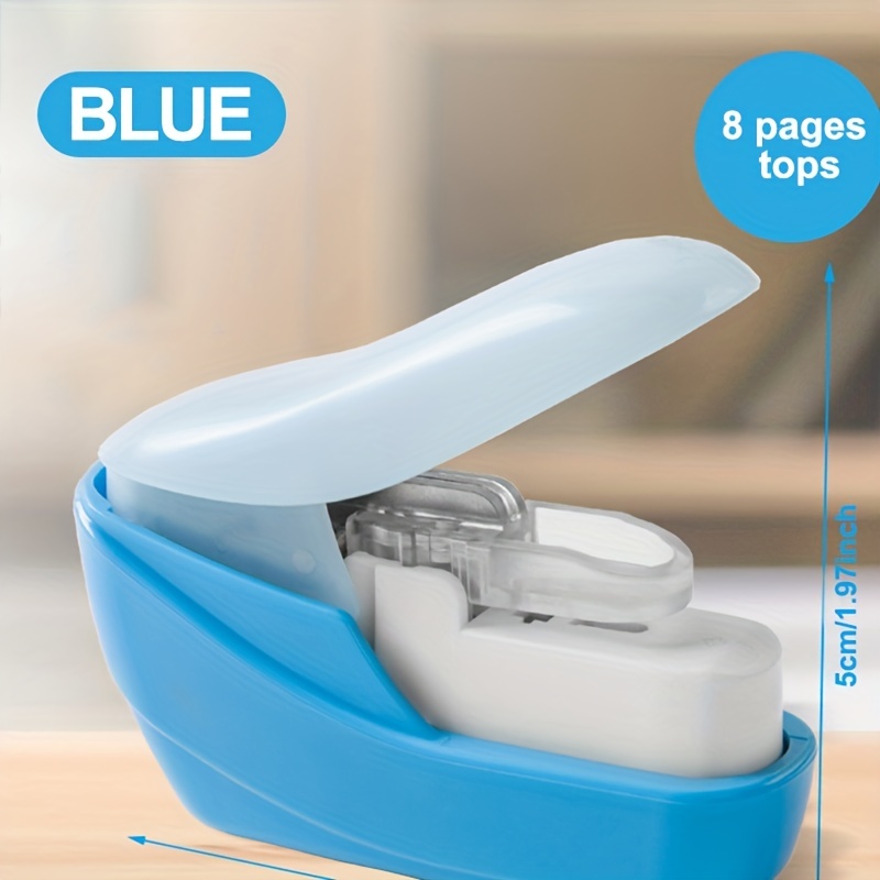 Plus Paper Clinch Compact Staple Free Staple Blue