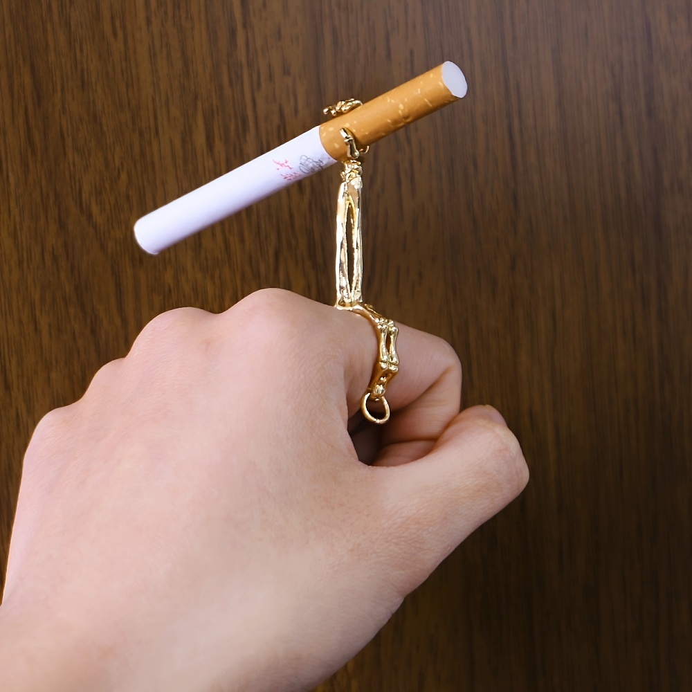 1 pc doigt fumée pince créative porte-fumée anneau porte-cigarette