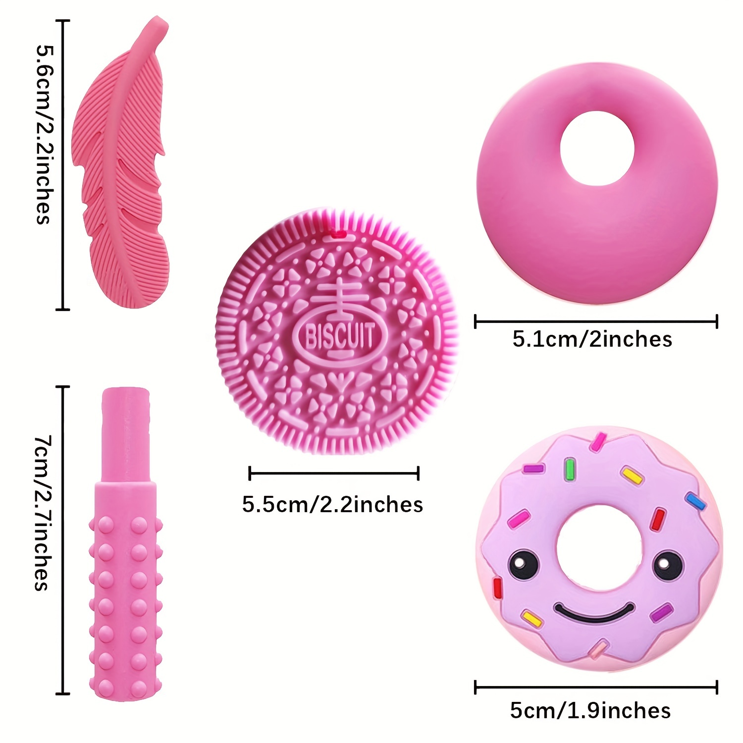 Collar de masticación sensorial (paquete de 3) - Juguetes