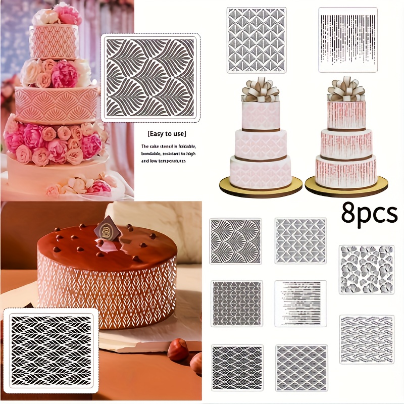 Cake Decorating Stencils Floral Printing Hollow Lace Cookie Fondant Dessert Templates  Cake Decorating Tool Kitchen Accessories - Cake Tools - AliExpress