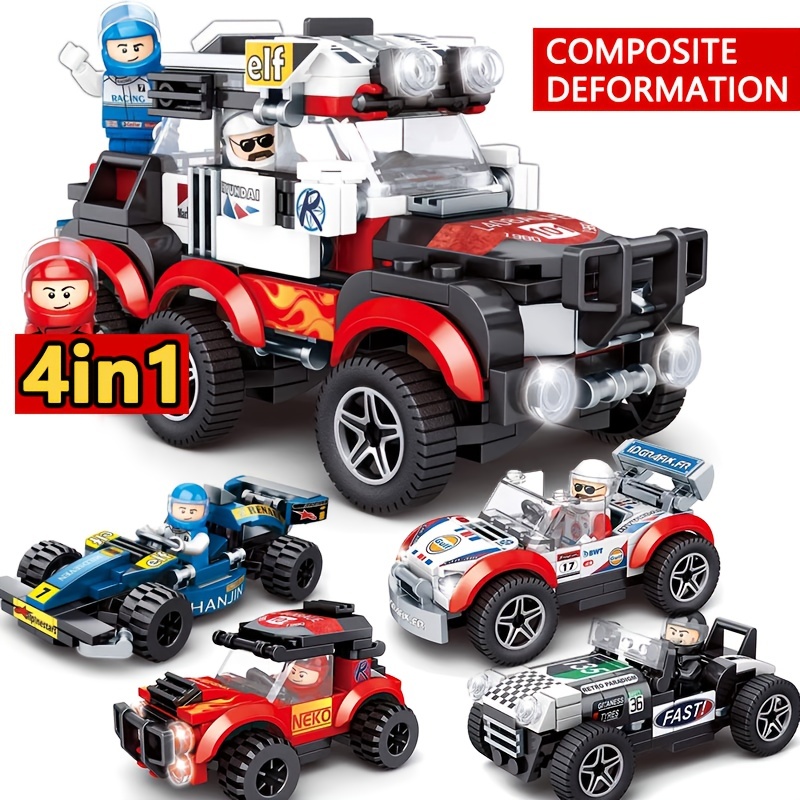 High Tech Construction toy Racing RC Supercar Model Mini Building Blocks  Speed Vehicle Bricks Boy Adult Toys Gift