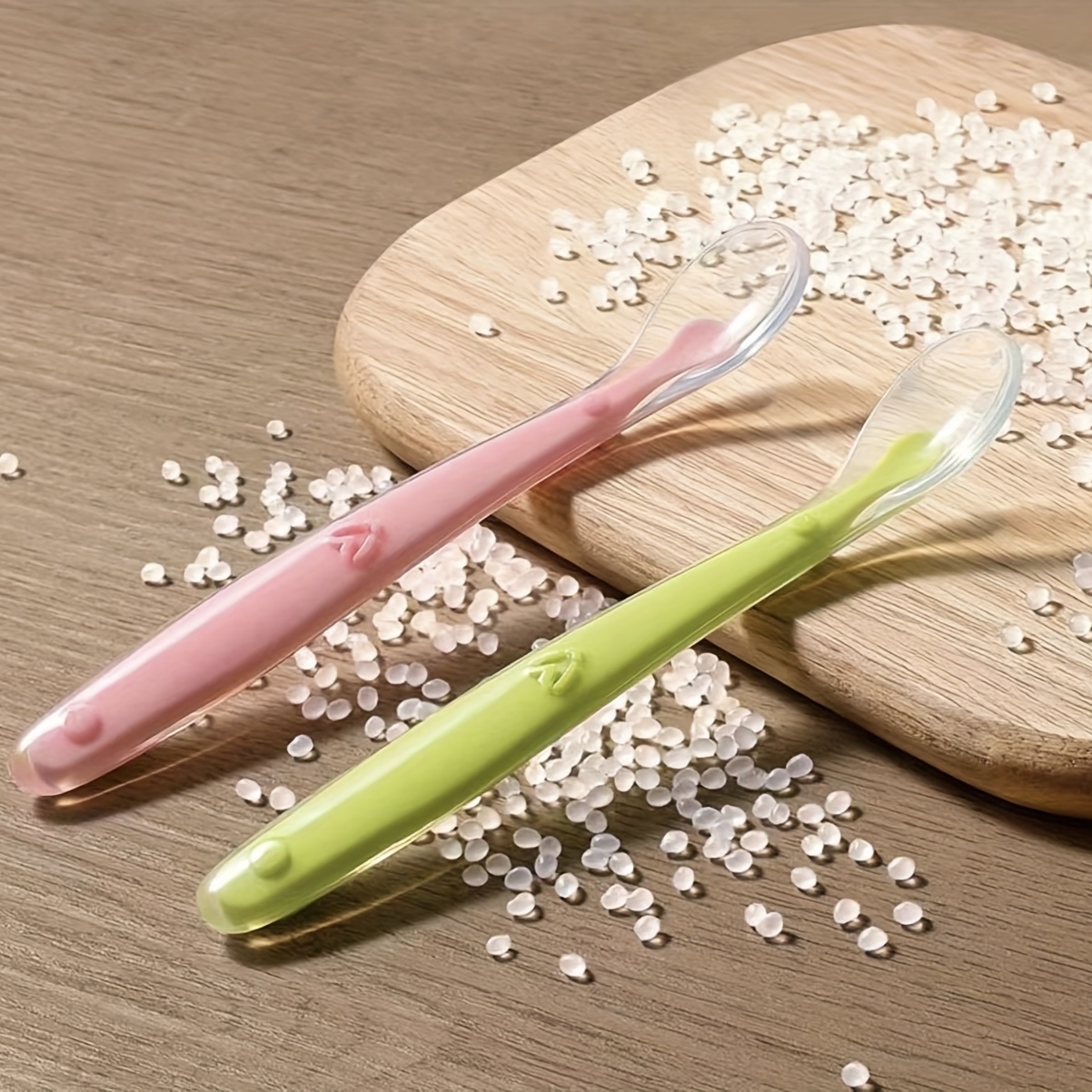 Silicone baby tableware training soft spoon 