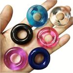 Soft Super Stretchy Cock Rings, Penis Delay Lock, Adult Sex Toys For Men Couple (Random Color)