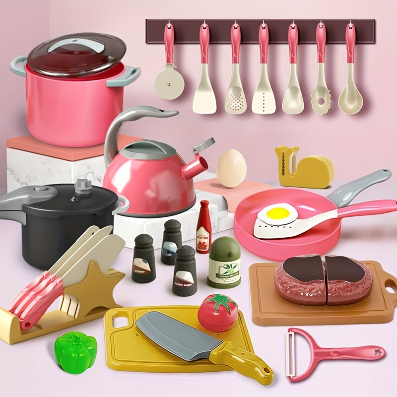 Simulation Kitchen Cooking Toy Set Children's - Temu