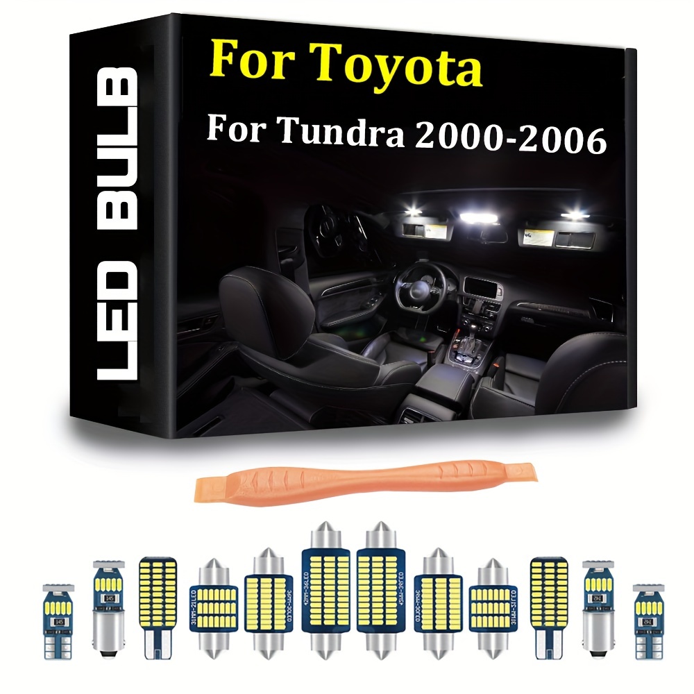 Luz interior del coche LED, reemplazo para Toyota Prado 120 150 Land  Cruiser 100 200 Highlander CHR RAV4 Corolla