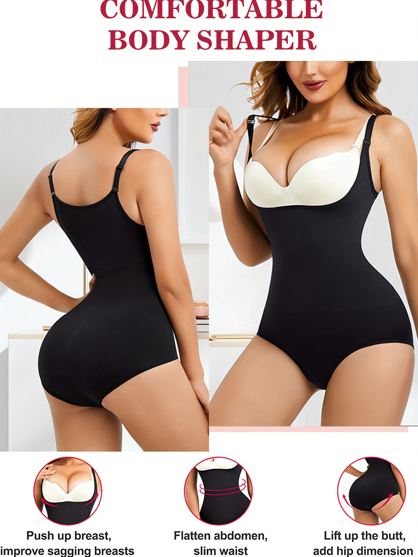buy 1 Get 1 Free) Women's Body Slimming Shapewear Seamless Hip Lifting  Bodysuit Push Up Shapewear Corset