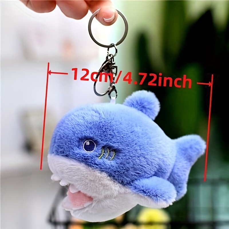 Cute Soft Simulation Shark Plush Key Chain 12CM Pendant Toys