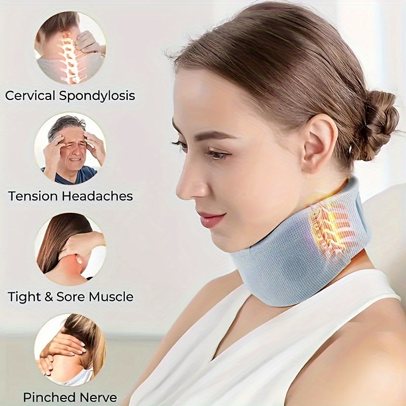 Neck Brace Universal Cervical Collar Adjustable Neck Support - Temu Canada