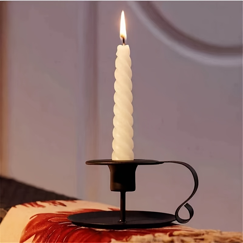 Candle Holder Metal Candlestick Handle Rod Centerpiece - Temu
