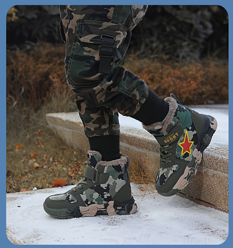 Camouflage boots shop for boys