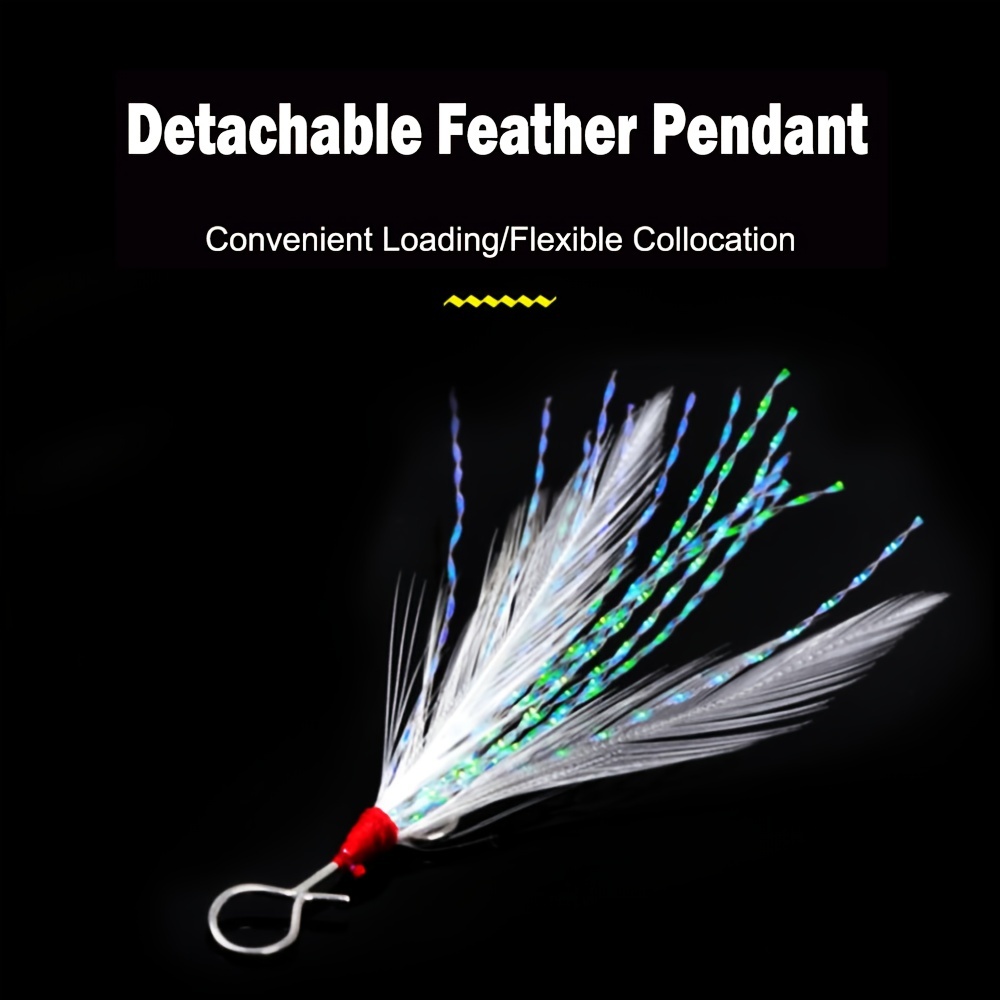 Goture Detachable Spoon Soft Bait Feather Pendant Versatile - Temu Canada