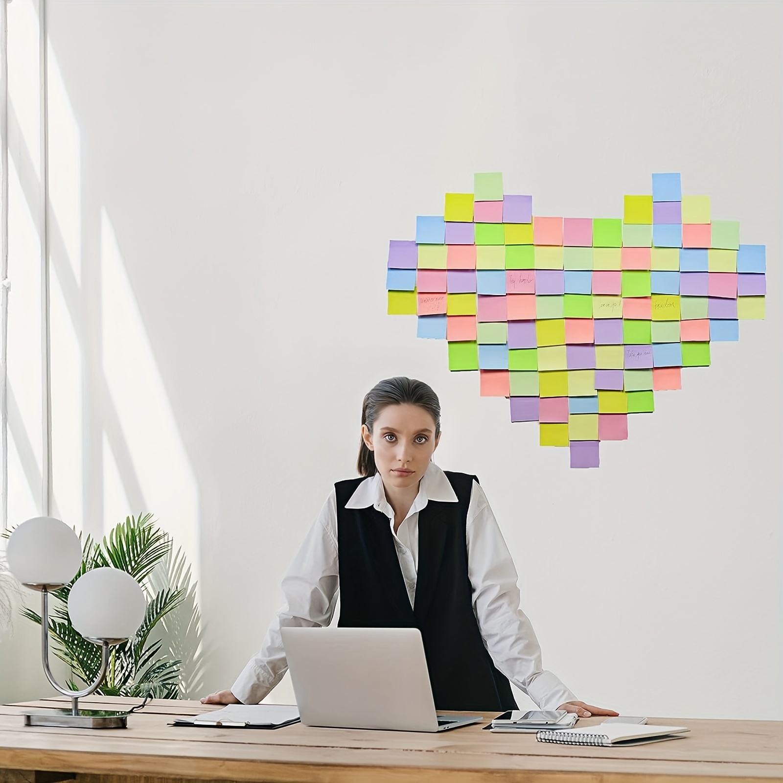 Joybeg 18 Pads Sticky Notes, 3x3" Aesthetic Sticky Notes, 9