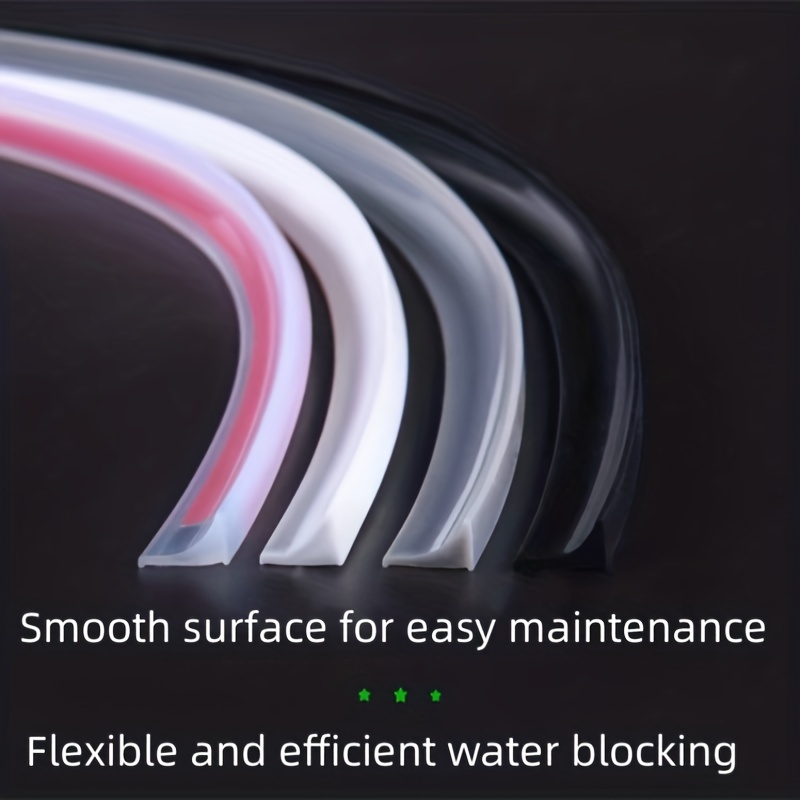 Self adhesive Silicone Bendable Water Retaining Strip - Temu Canada