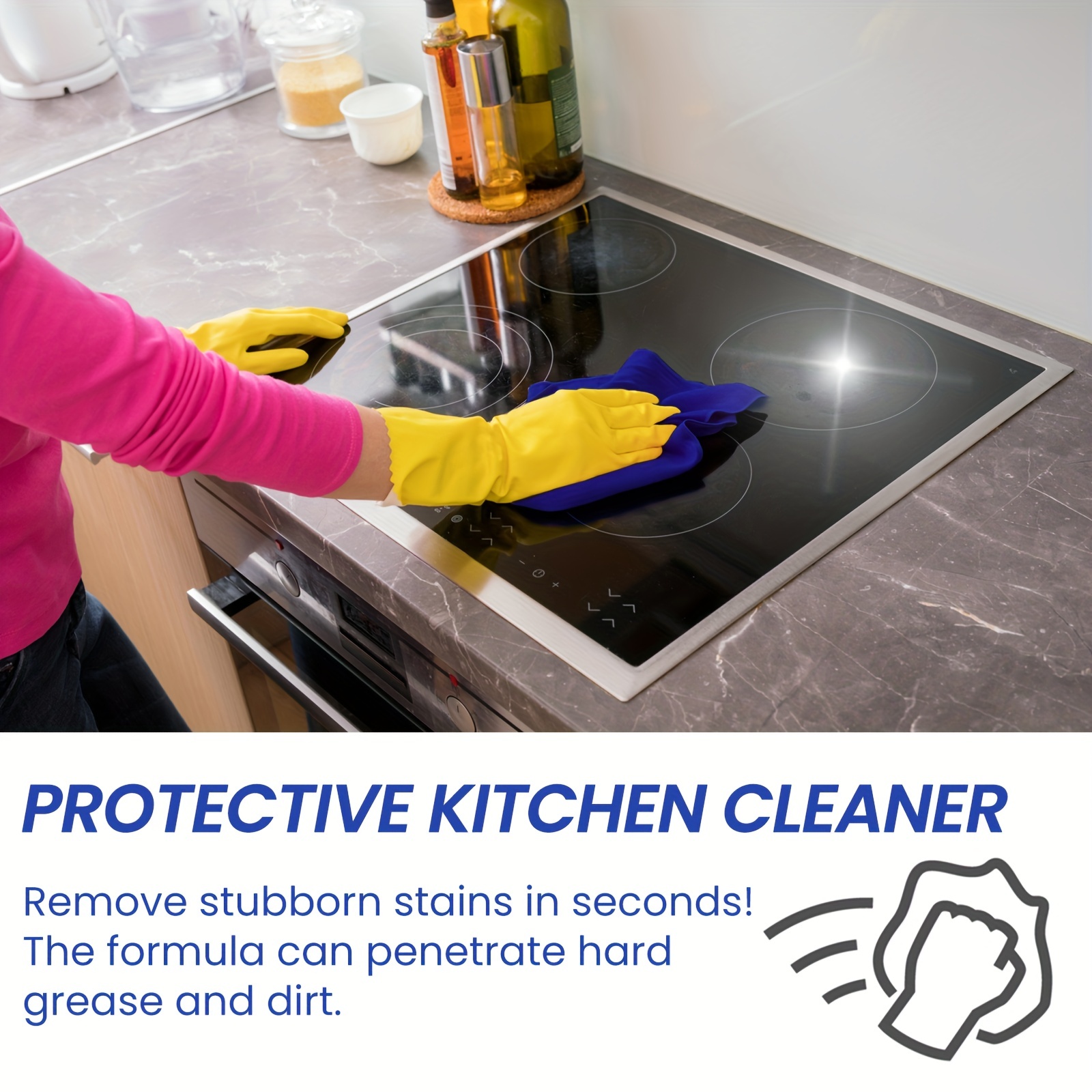 Multi-Purpose Foam Cleaner Kitchen Cleaner Spray Grease Stain  Remover/Removes Unwanted Stains 