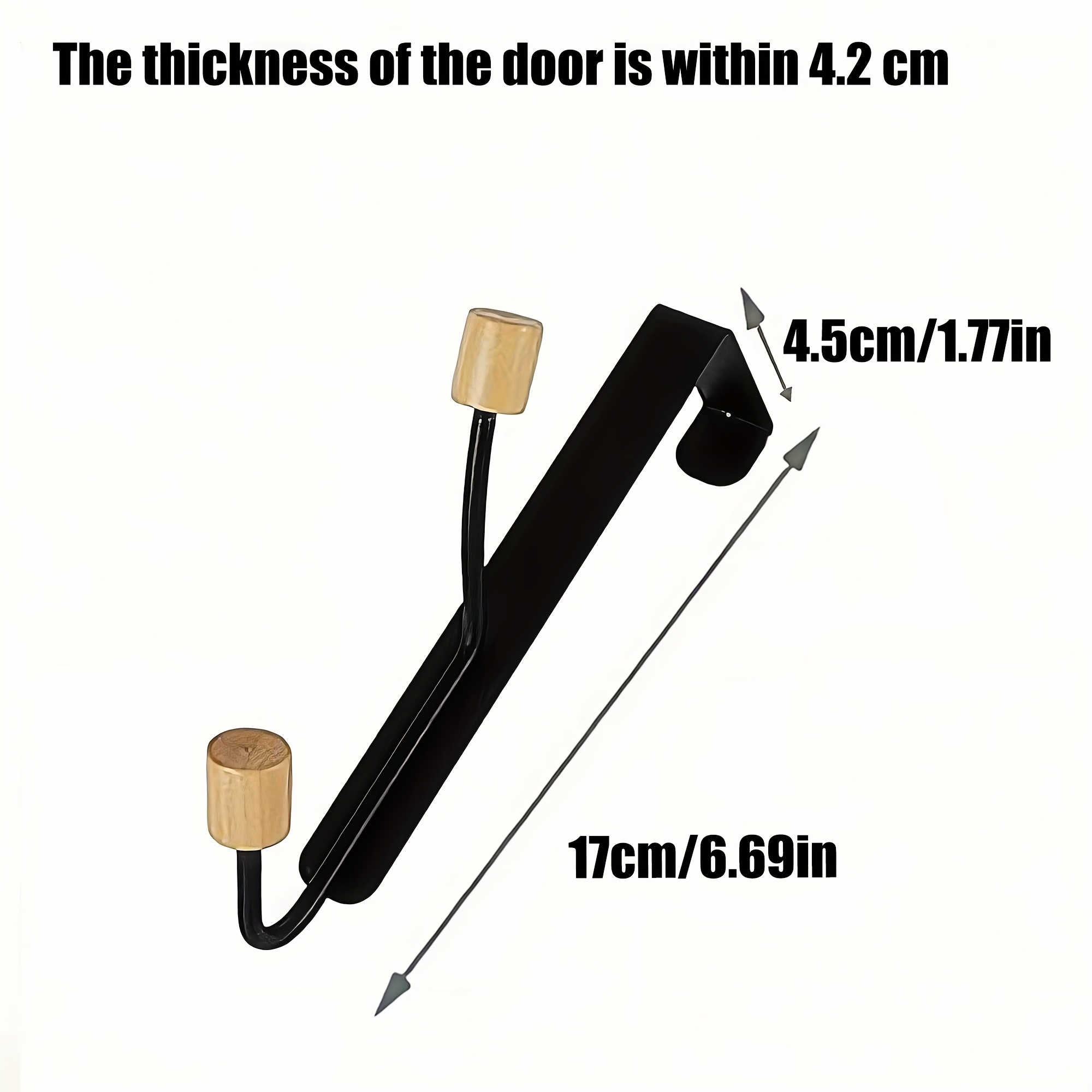 Behind Door Hook Storage Hook Without Punching Iron Temu Canada