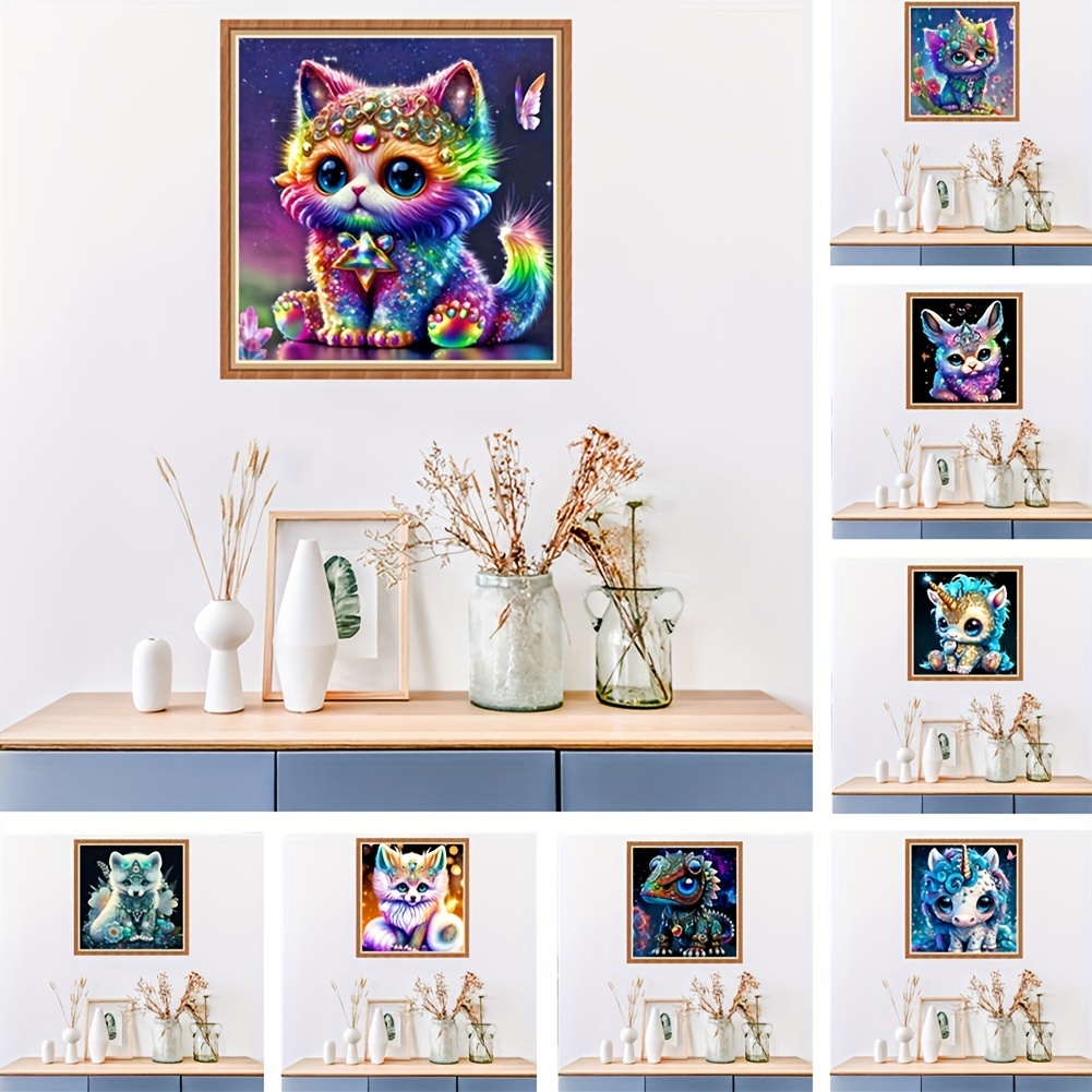 Diamond Painting Animal Fox Cute Baby Portrait Design Embroidery Wall  Decoration