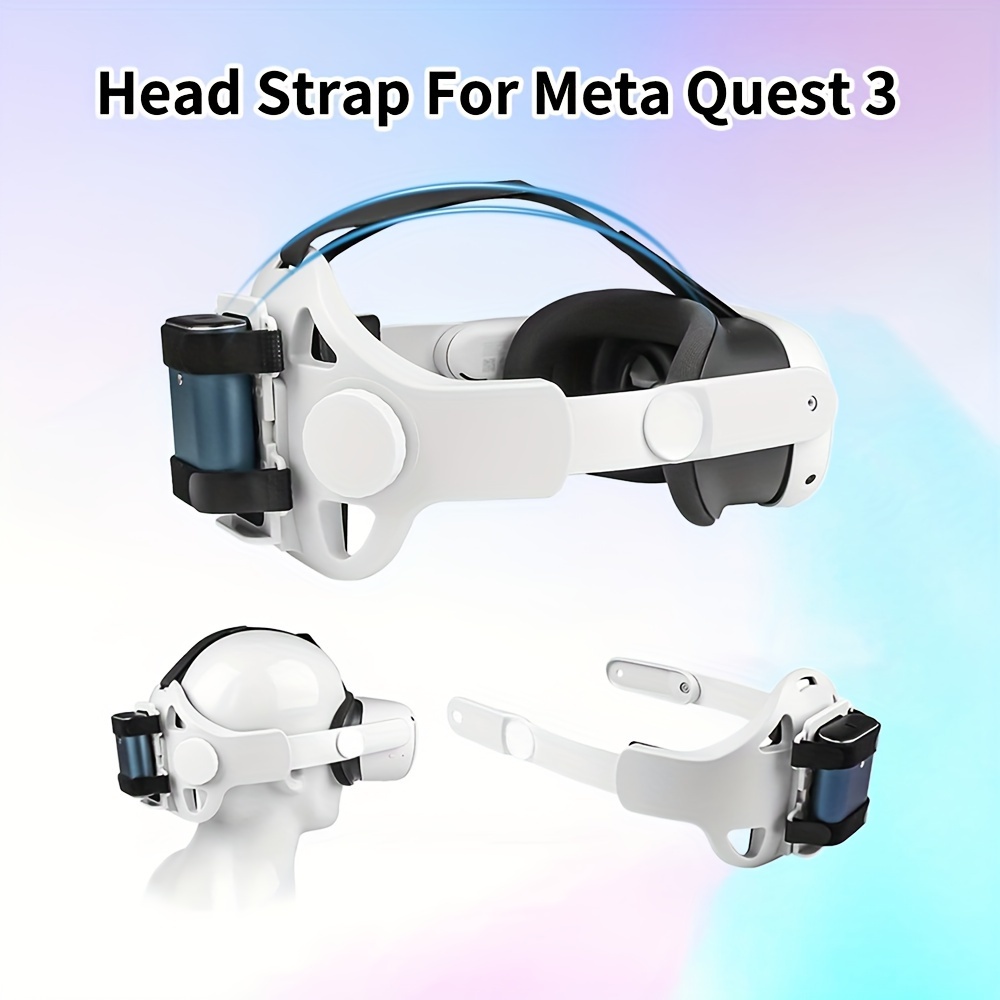 QH3 Pressure-Free Head Strap: Enhance Comfort with Added Top-Fit Adjustment  - Compatible with Oculus/Meta Quest 3; Balances Weight at 3 Angles