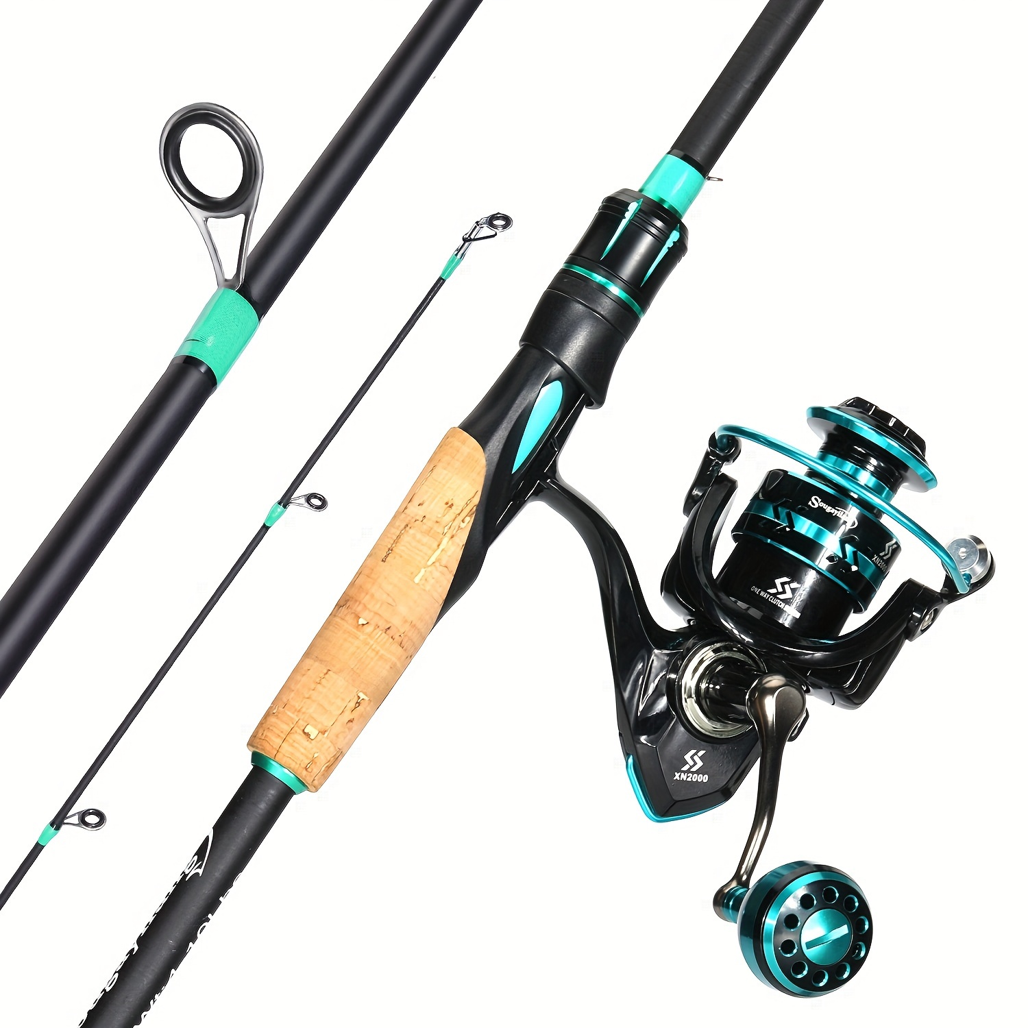 Sougayilang 1 Set Fishing Rod And Reel Combo, Including 4 Sections Portable  Carbon Rod, 5.0:1 Gear Ratio 12+1 BB Spinning Reel, Fishing Bait, And More