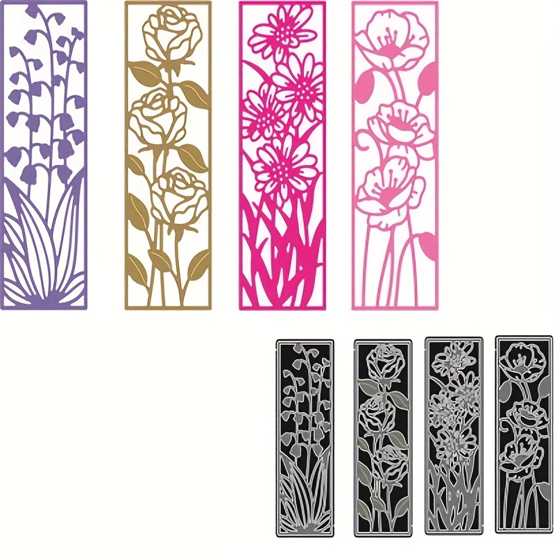 

1pc Flower Bookmark Metal Cutting Dies Stencil Template Scrapbooking Embossing Dies Art Decoation Craft Knife Mold
